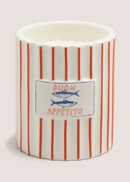 Buon Appetito Stripe Candle Image 1