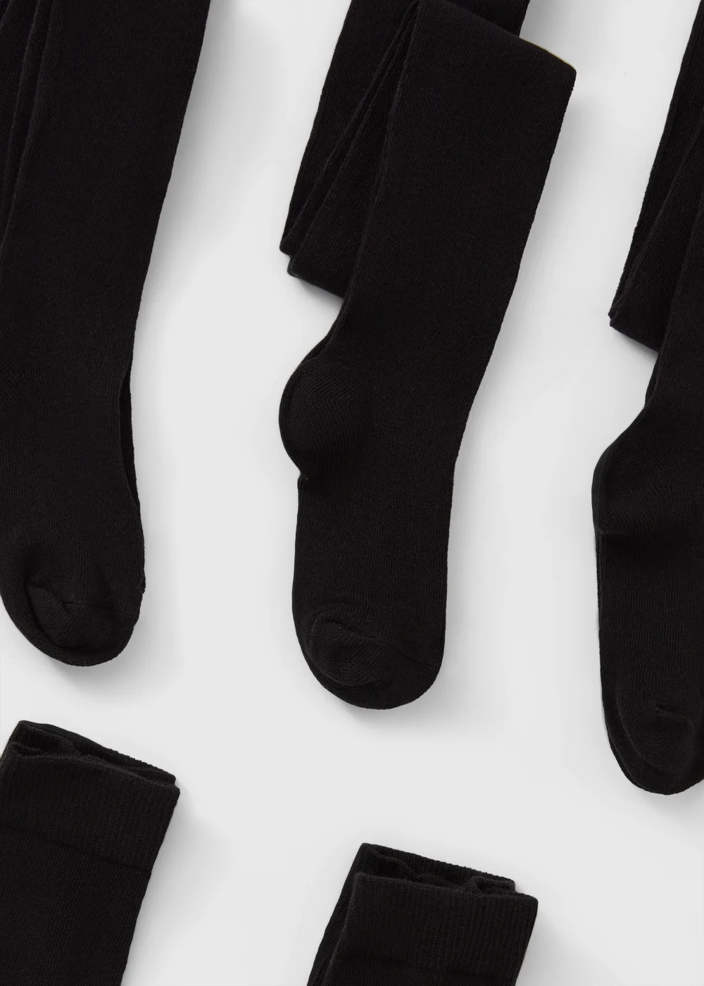 5 Pack Girls Black Soft Tights (2-13yrs) - Age 2 - 3 Years Image 2