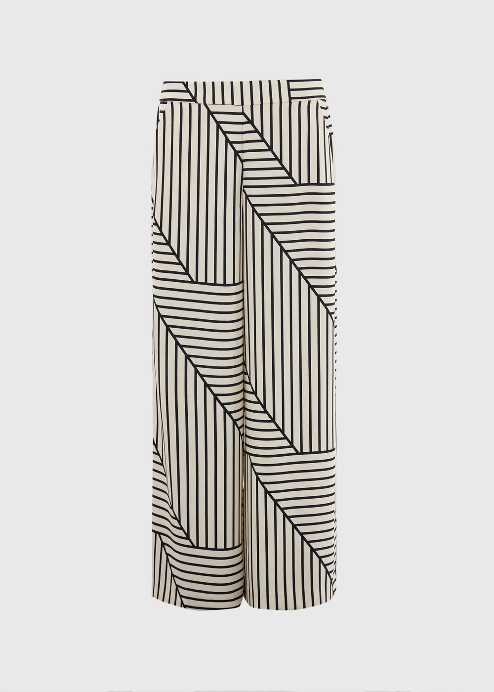 Et Vous Black Stripe Satin Wide Leg Co Ord Trousers - 16/L31 Image 4