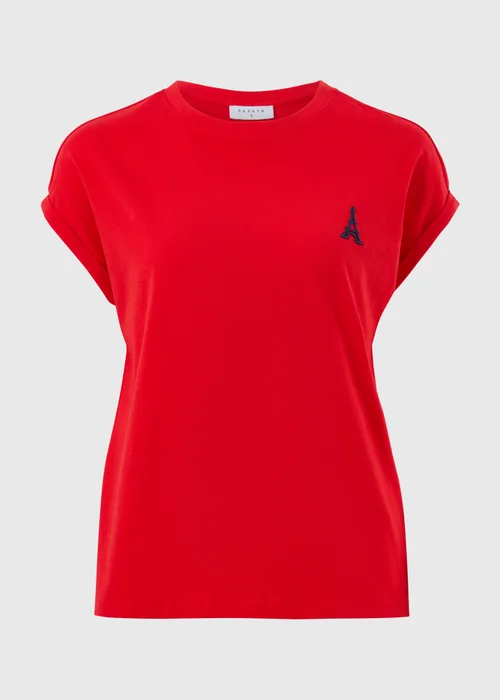 Red Eiffel Tower T-Shirt - Small Image 4