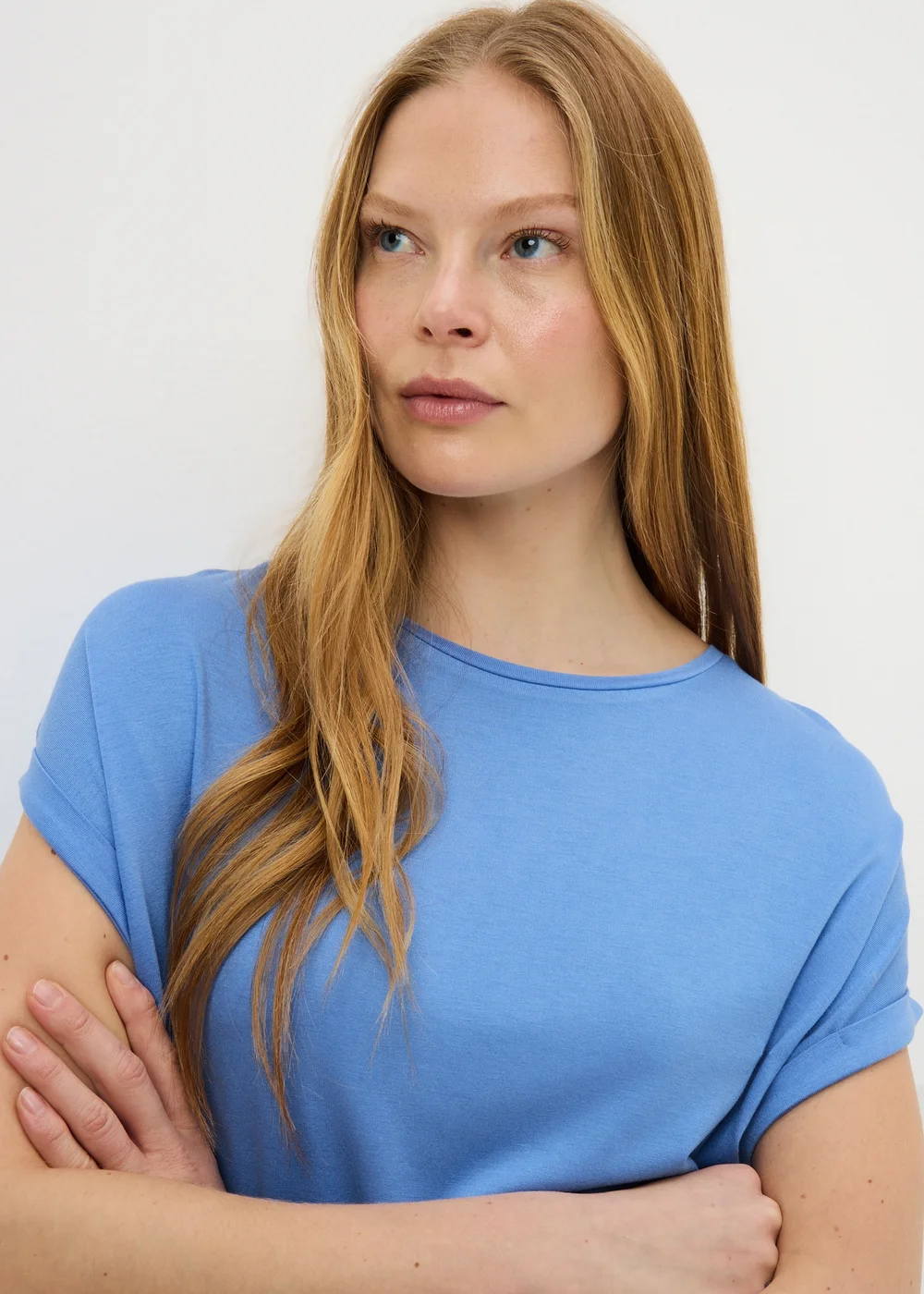 Blue Relaxed Longline T-Shirt - S Image 3