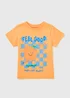 Boys Orange Feel Good Slogan T-Shirt (1-7yrs) - 1 to 1 half years Image 1