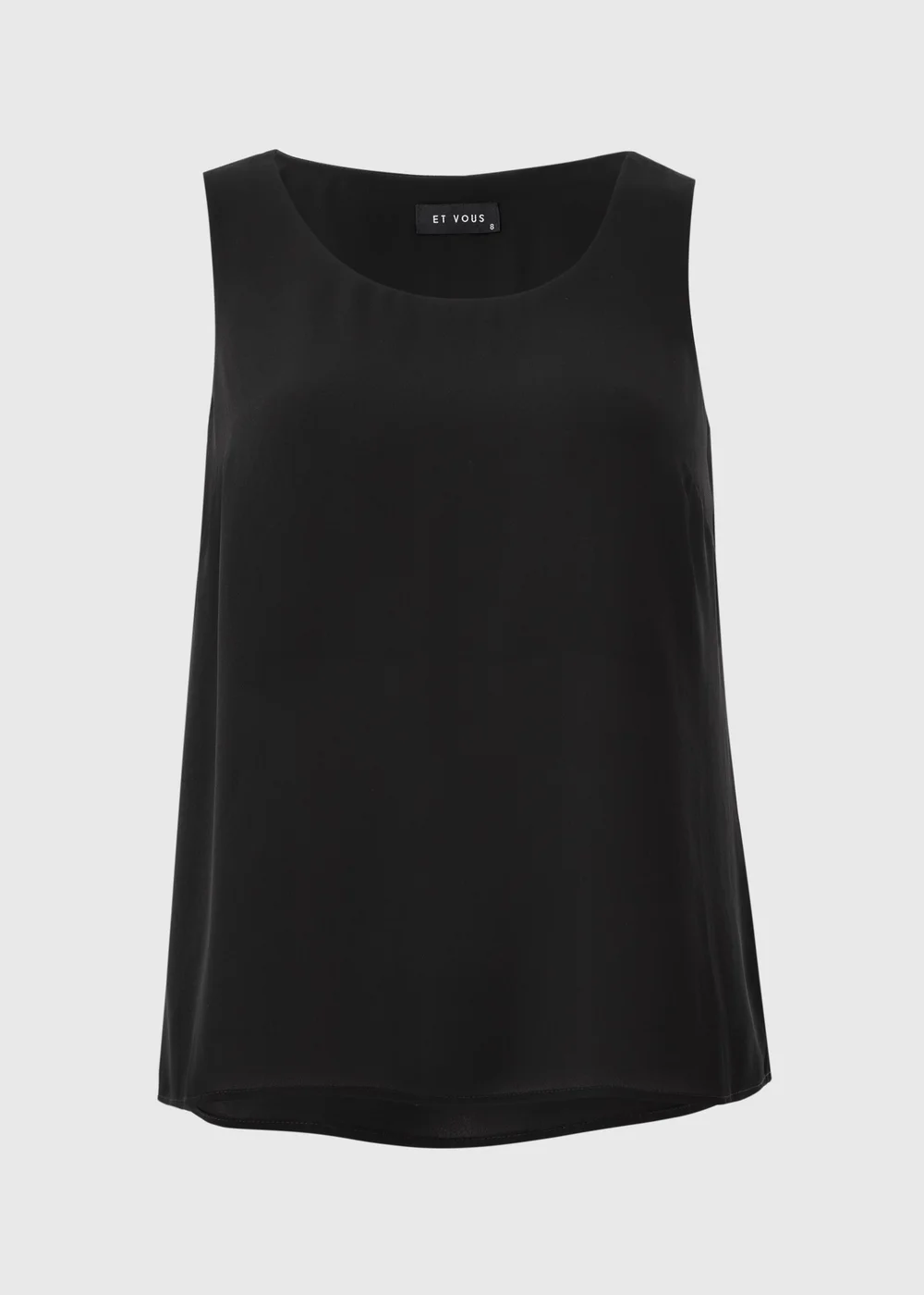 Et Vous Black Vest Top - Size 8 Image 1