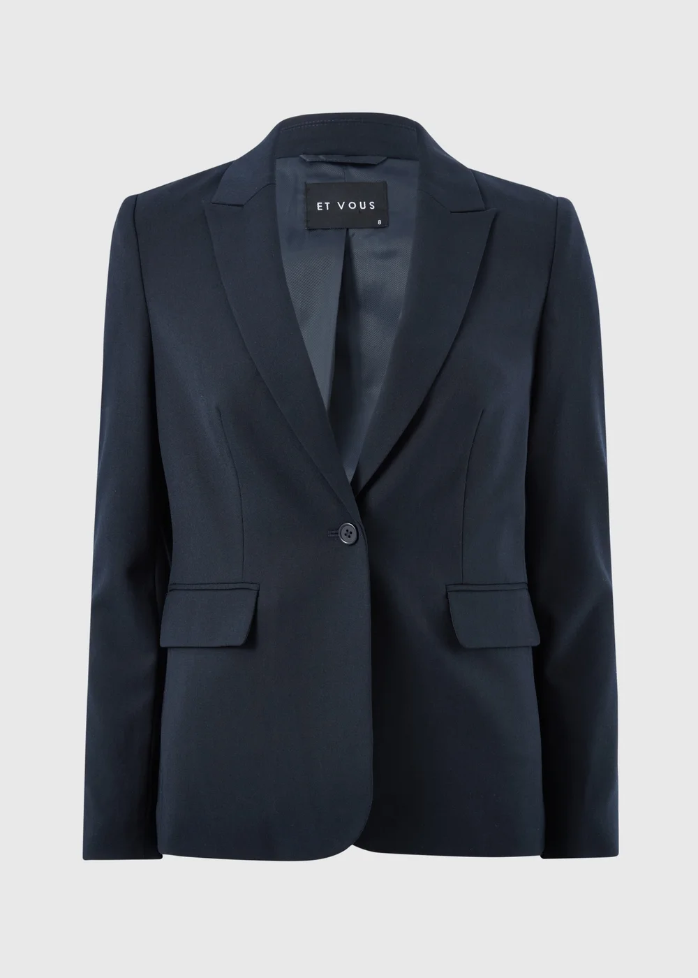 Et Vous Navy PVL Co Ord Blazer - Size 8 Image 1