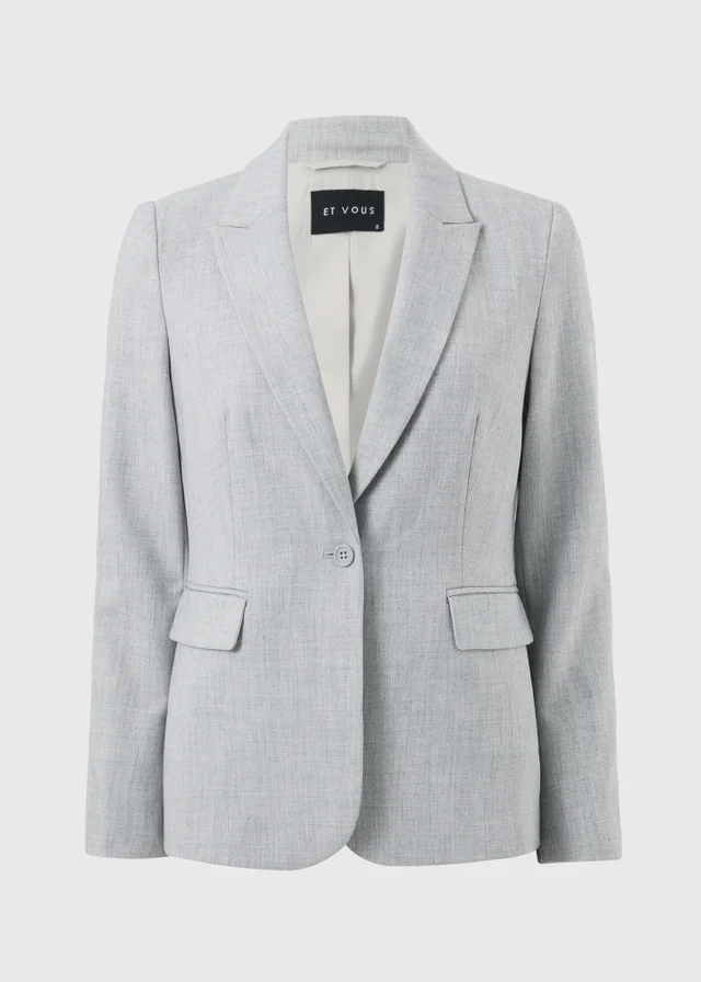 Et Vous Grey Marl PVL Co Ord Blazer