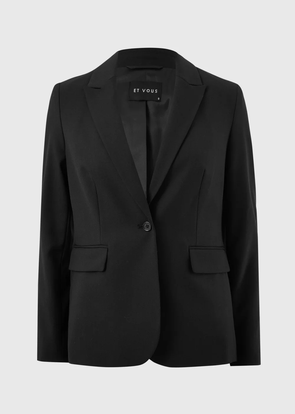 Et Vous Black PVL Co Ord Blazer - Size 8 Image 1