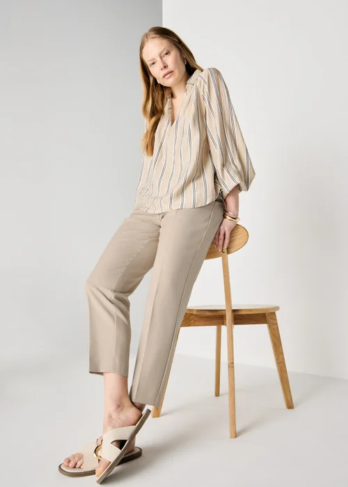 Et Vous Camel PVL Tapered Co Ord Trousers - 22/L29 Image 1