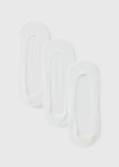 3 Pack White Seamless Footsie Socks - Sizes 3-5 .5 Image 1