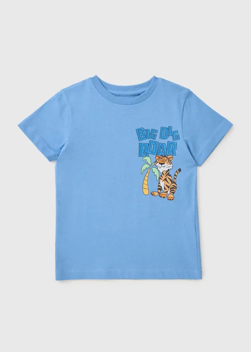 Boys Blue Tiger T-Shirt (1-7yrs) - 1 to 1 half years Image 1