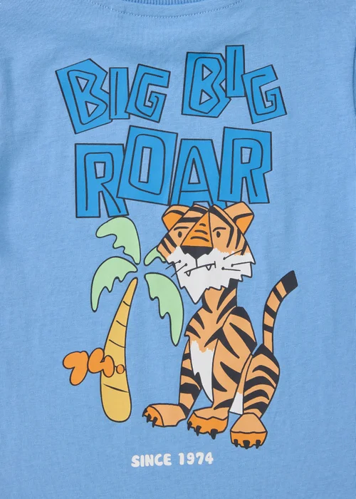 Boys Blue Tiger T-Shirt (1-7yrs) - 1 to 1 half years Image 2