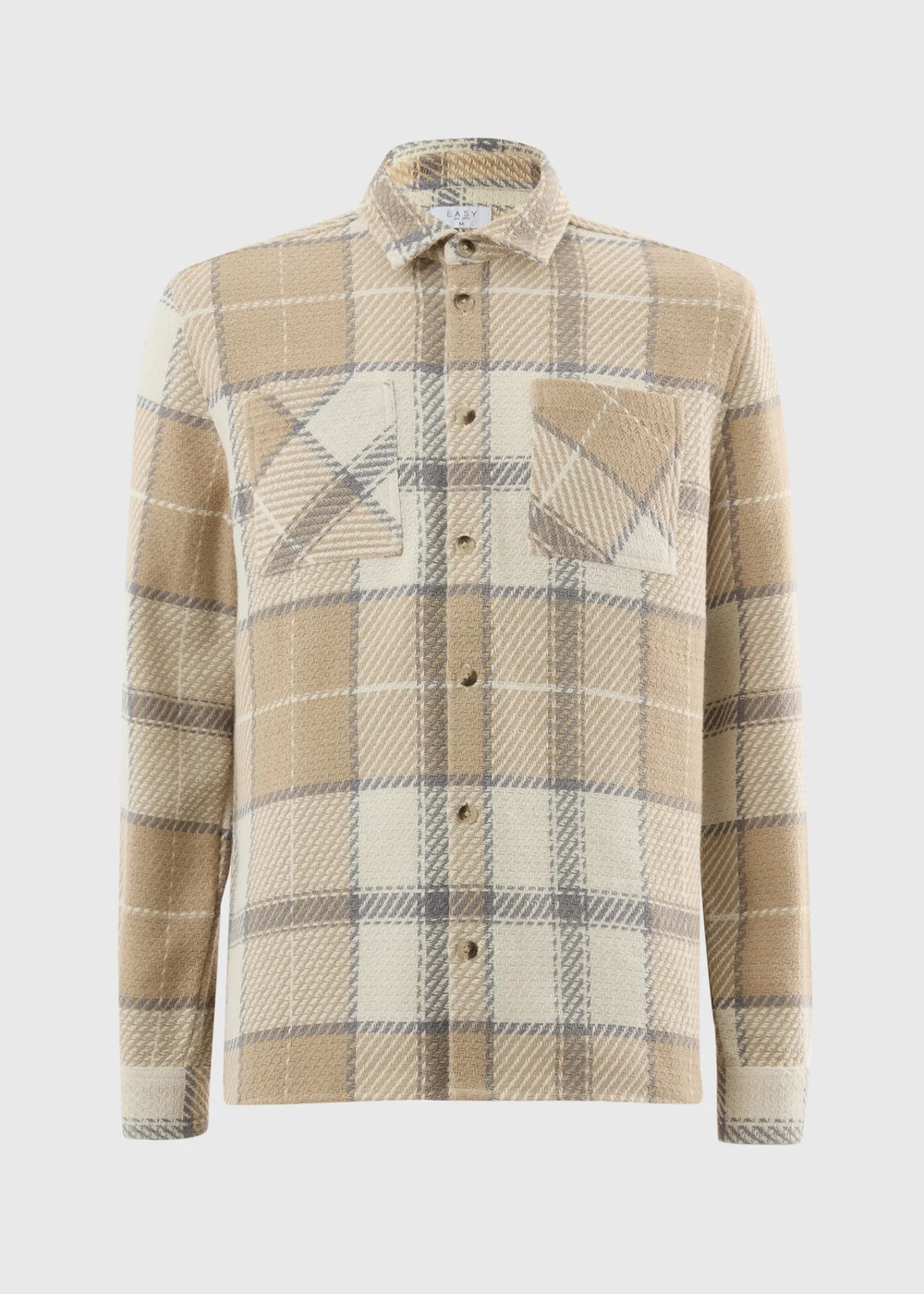 Stone Textured Check Jacket - L Image 2
