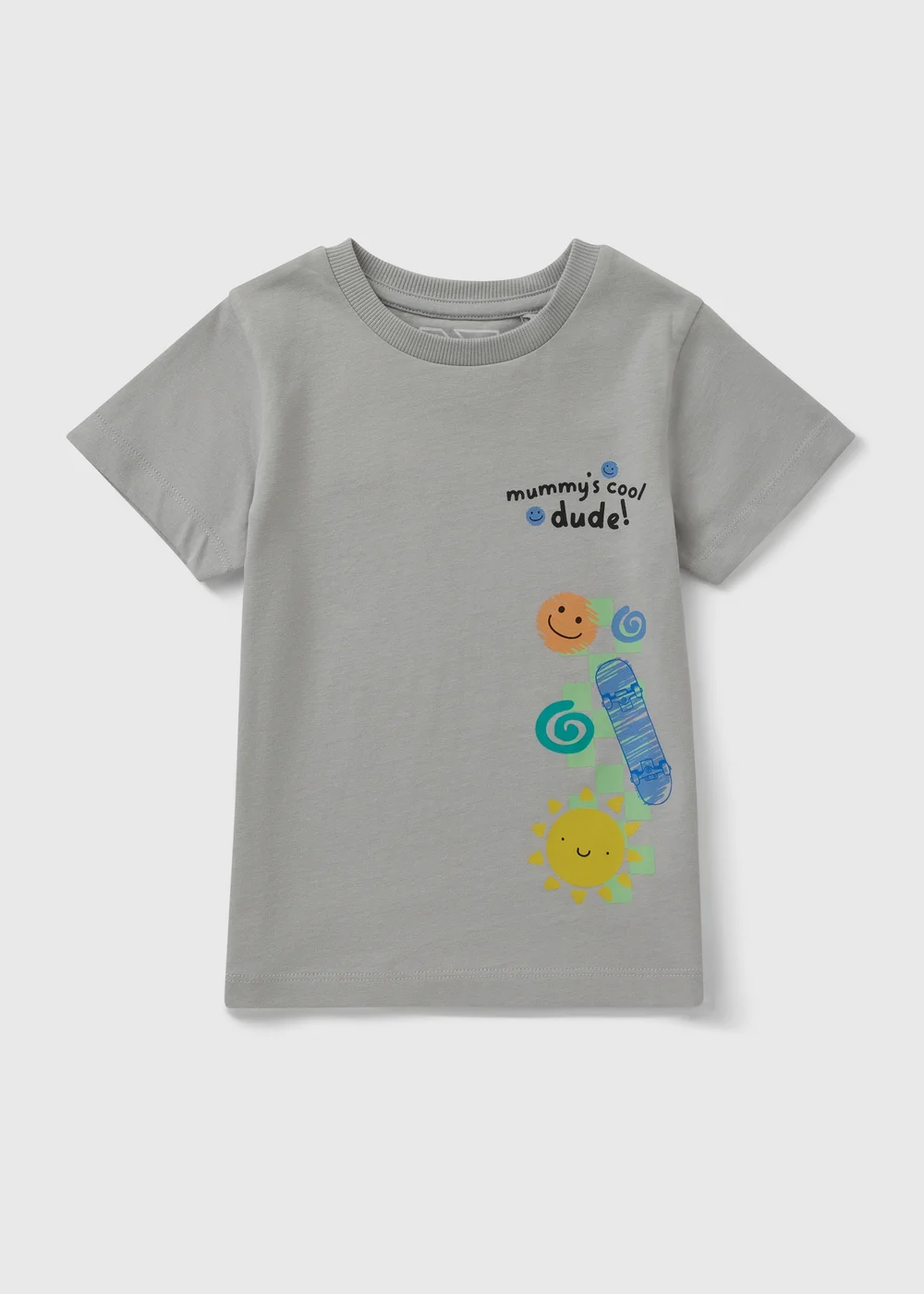 Boys Grey Mummy's Cool Dude T-Shirt (1-7yrs) - 1 to 1 half years Image 1