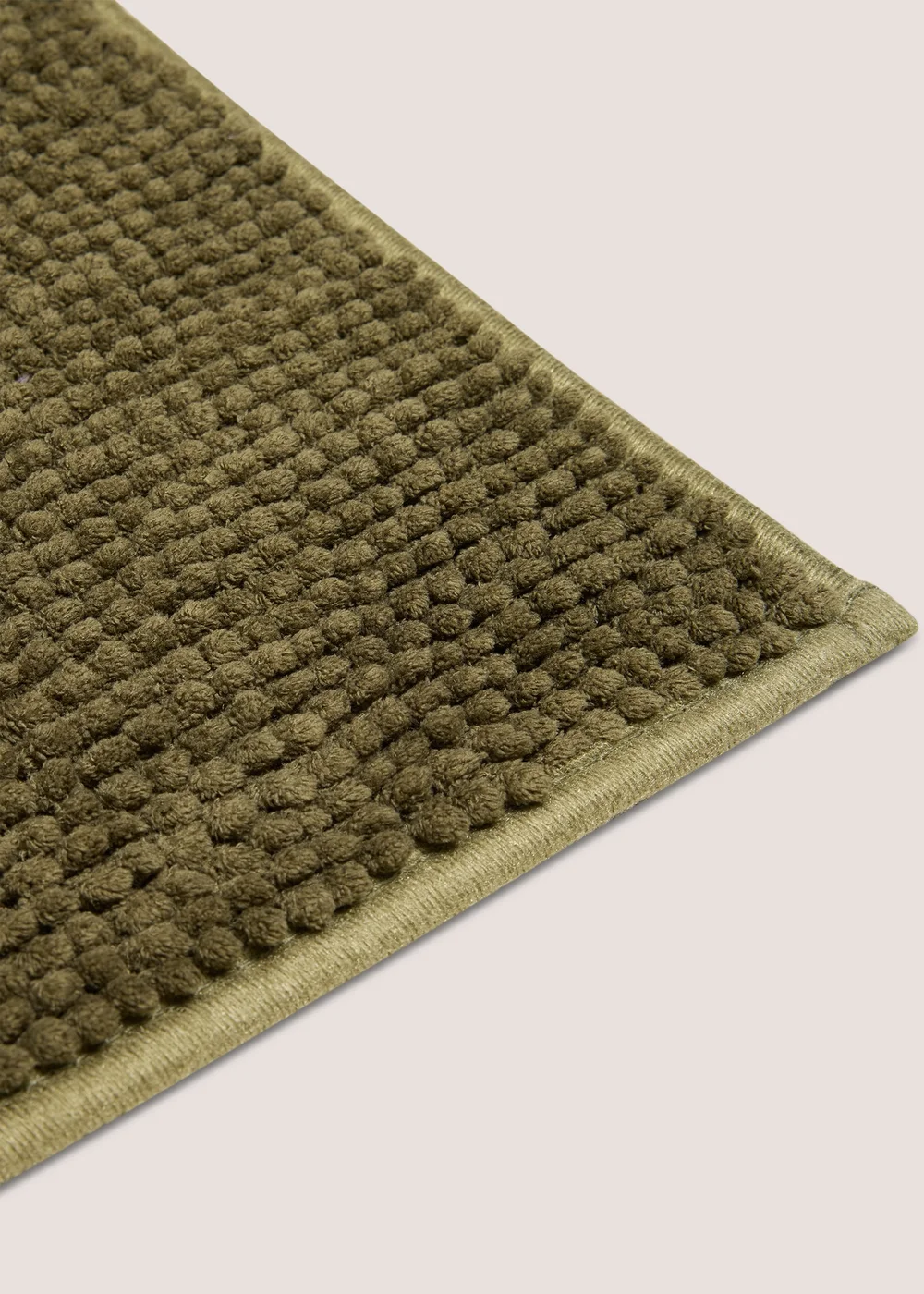 Dark Green Chenille Bath Mat Image 2