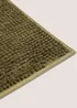 Dark Green Chenille Bath Mat Image 2