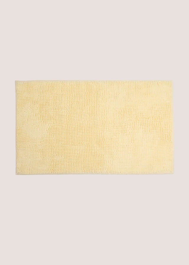 Butter Yellow Chenille Bath Mat
