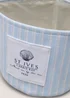 Blue St Ives Stripe Storage Basket Image 2