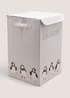 White Puffin Laundry Basket Image 1