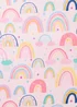 Kids Pink Rainbow Beach Towel Image 2