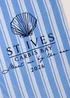 Blue Stripe St Ives Beach Towel Image 2