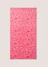 Kids Pink Leopard Beach Towel Image 1