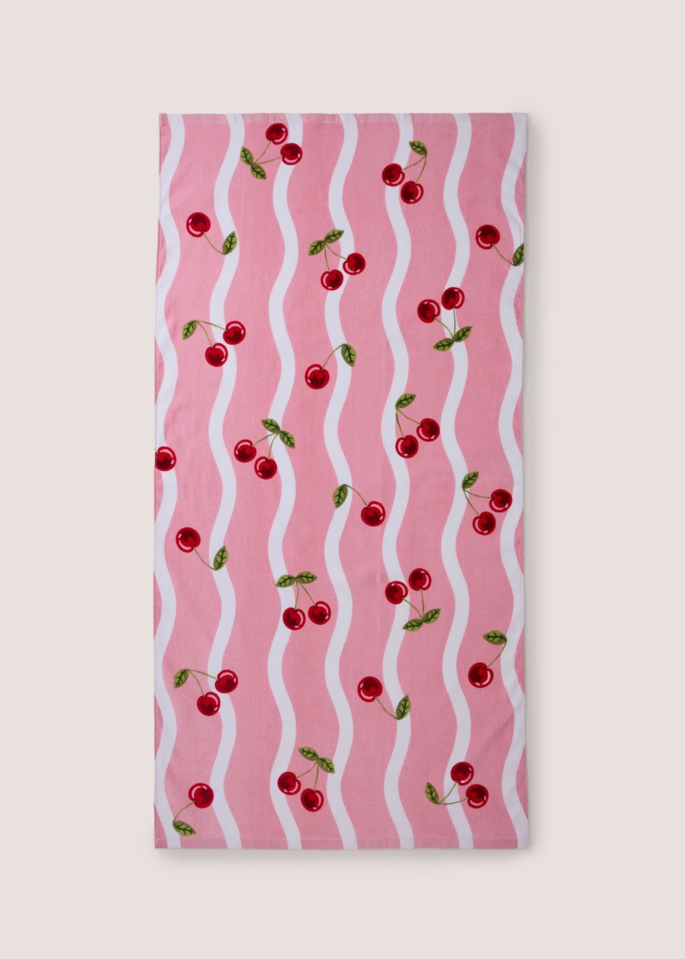 Pink Cherry Beach Towel Image 1