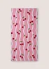 Pink Cherry Beach Towel Image 1