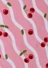 Pink Cherry Beach Towel Image 2