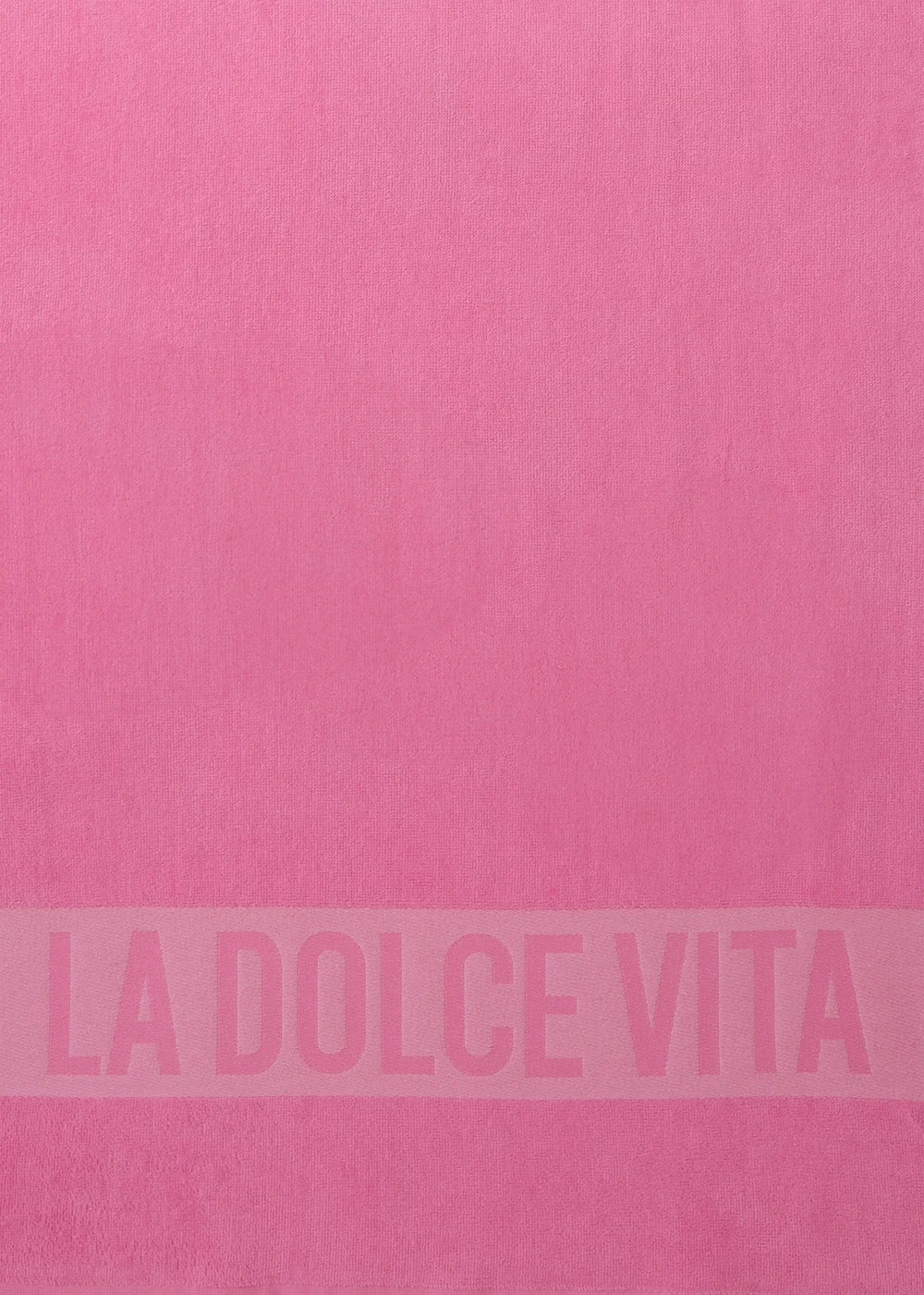 Pink Slogan Beach Towel Image 2