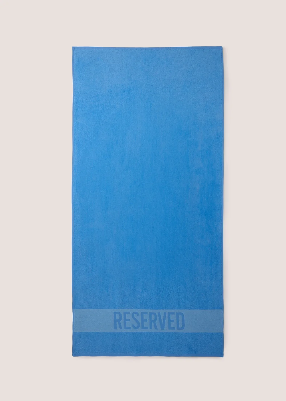 Blue Reserved Beach Towel Image 1