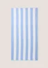 Blue Stripe Beach Towel Image 1