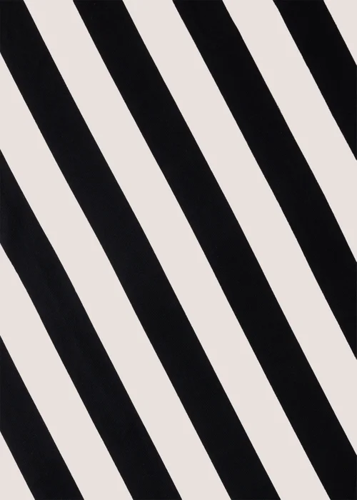 Black Stripe Beach Towel Image 2