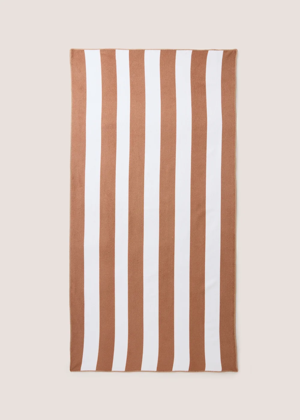 Natural Stripe Beach Towel Image 1