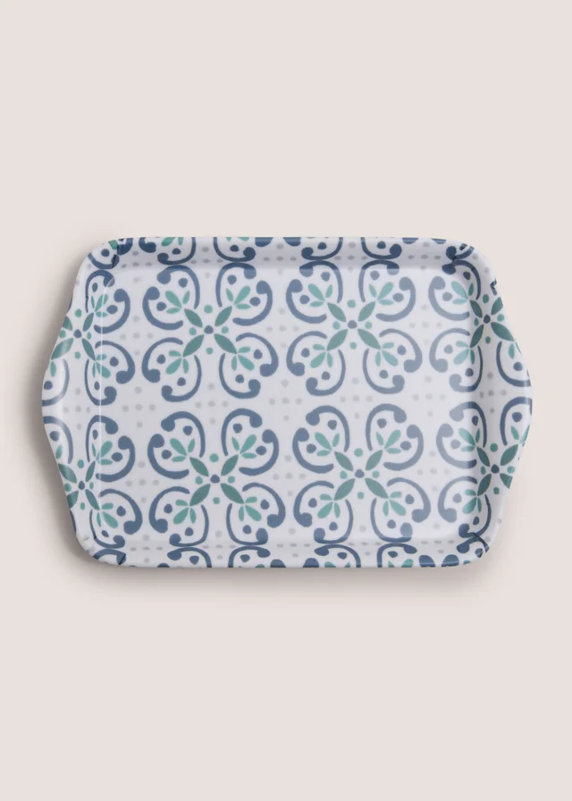 Blue Breeze Tile Tea Tray