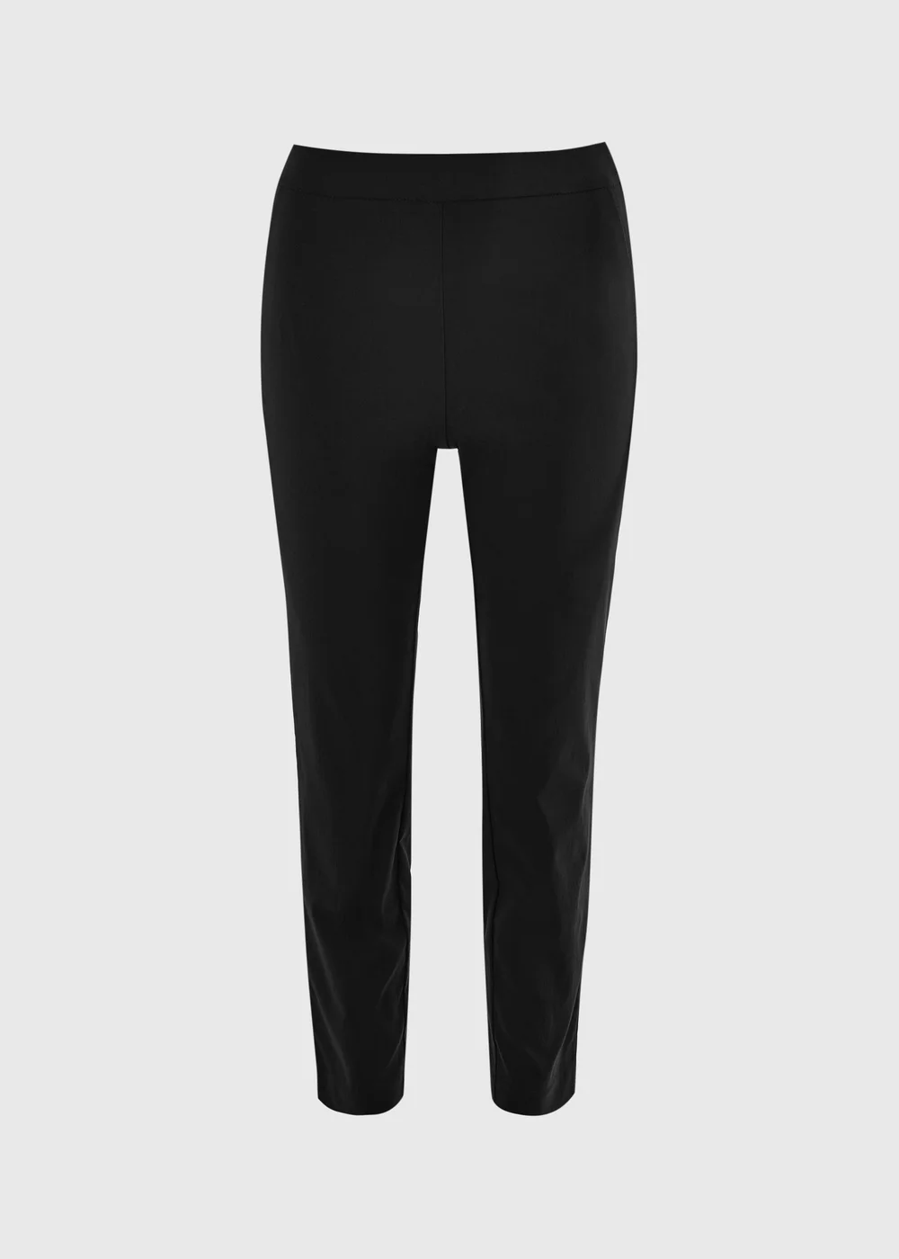 Black Bengaline Slim Fit Trousers - 22/L31 Image 3