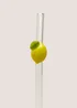Sorrento Lemon Glass Straws Image 2