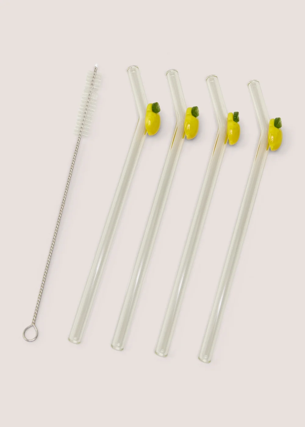 Sorrento Lemon Glass Straws Image 1