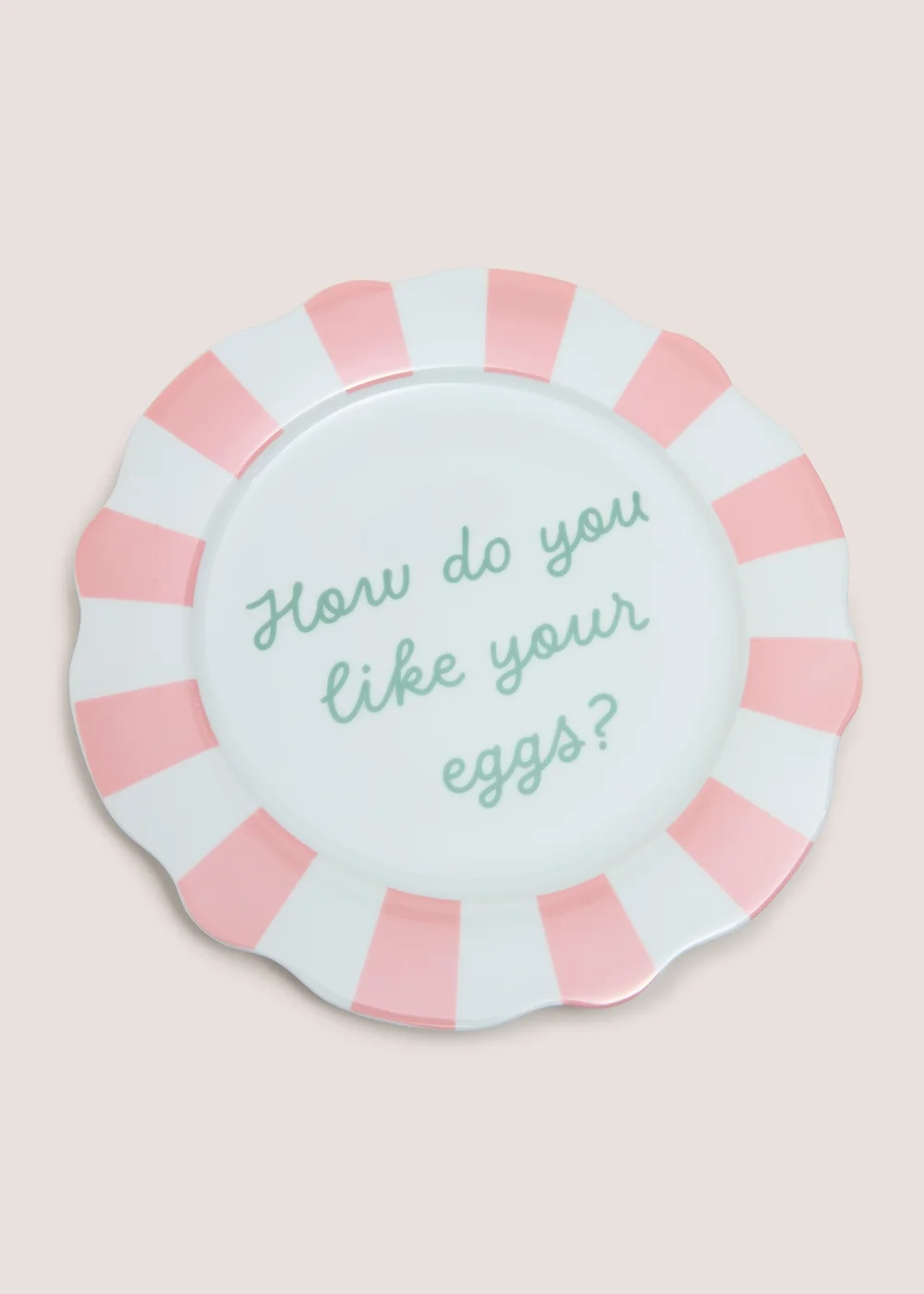 Pink Breakfast Slogan Dinner Plate Image 2