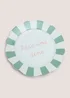 Green Breakfast Slogan Side Plate Image 2