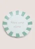 Green Breakfast Slogan Side Plate Image 1