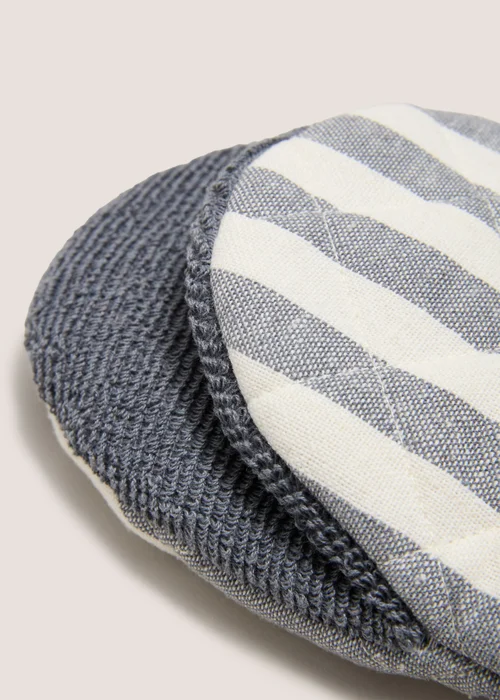 Grey Striped Mini Mitts Image 2