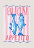 Sorrento Sardine Tea Towel Image 1