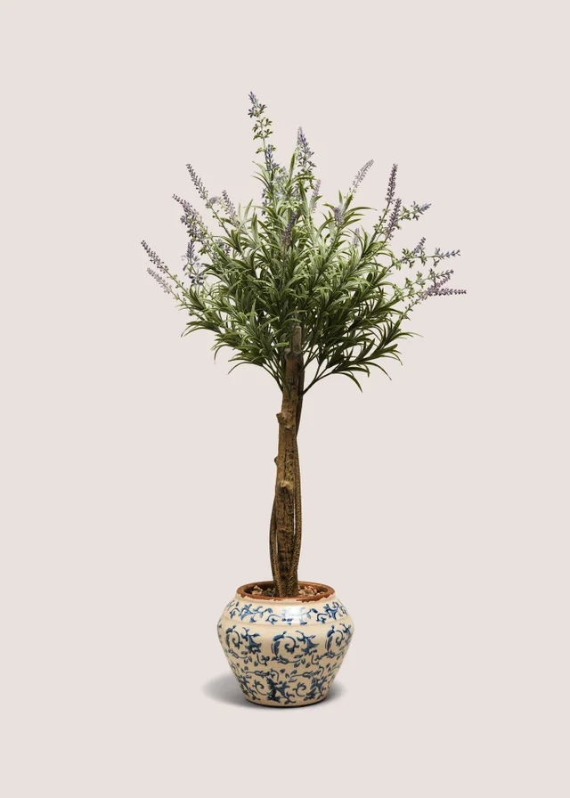 Large Lavender Jacobean Pot