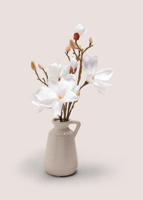 White Magnolia In Jug Image 1