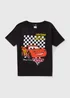 Cars Boys Black Checkerboard T-Shirt (3-8yrs) - Age 3 - 4 Years Image 1
