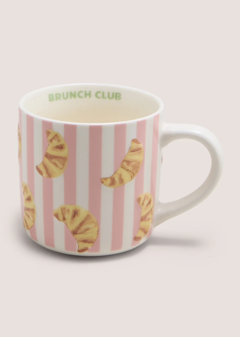 Brunch Club Striped Embossed Mug Image 1