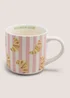 Brunch Club Striped Embossed Mug Image 1