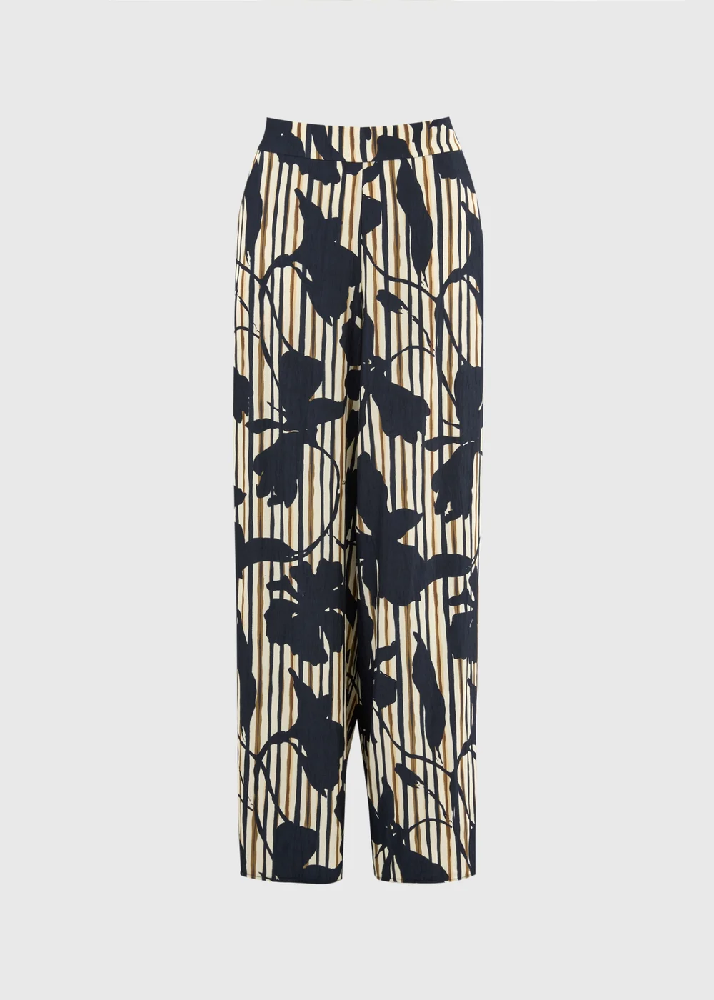 Et Vous Multi Floral Stripe Wide Leg Co Ord Trousers - Size 10 29 leg Image 3