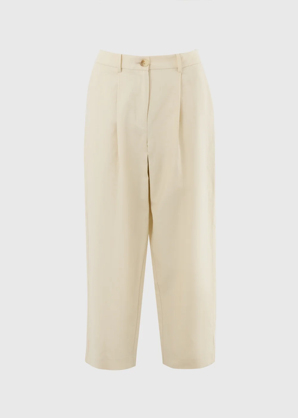 Et Vous Cream Barrel Leg Trousers - 10/L31 Image 4