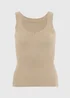 Et Vous Bronze Sparkle Knitted Vest Top - Size 8 Image 1