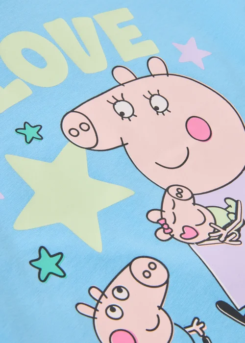 Peppa Pig Boys Blue George I Love Mummy Pyjama Set (1-7yrs) - 1 to 1 half years Image 2